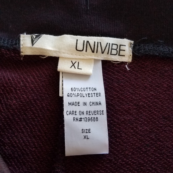 Univibe Big Boy's Fulham Jogger Deep Burgundy - Picture 5 of 8